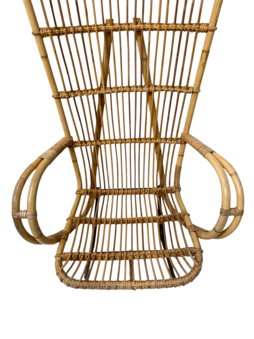 Mid-Century Modern Italian High Back Armchair, 1960s